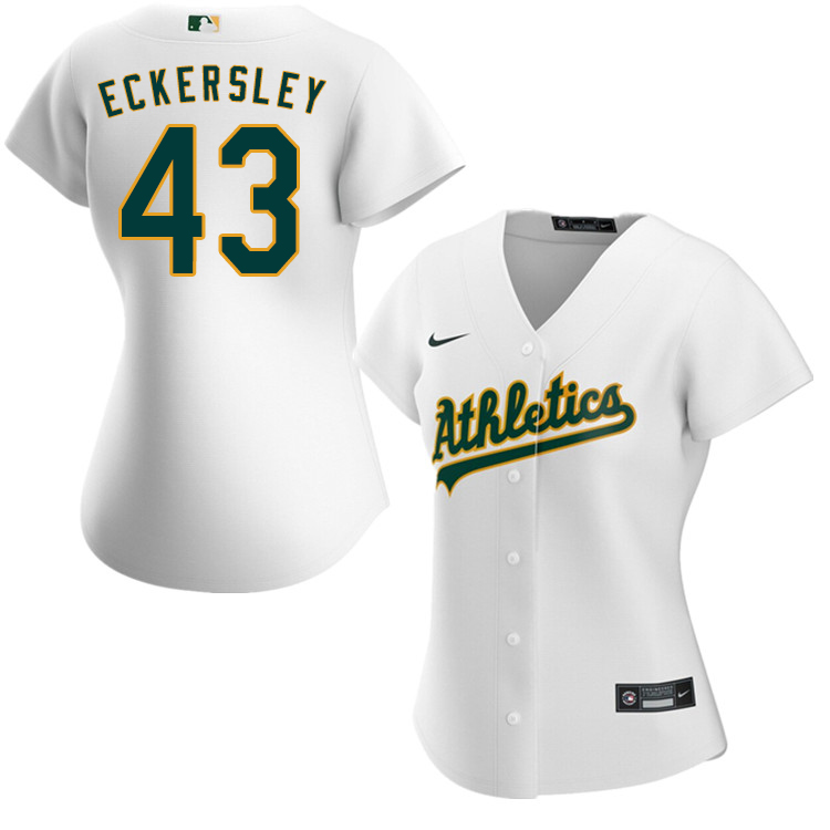 Nike Women #43 Dennis Eckersley Oakland Athletics Baseball Jerseys Sale-White